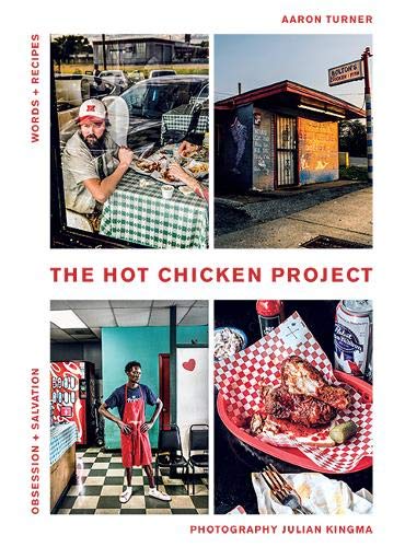 Book cover featuring photos of hot chicken, diners, and a roadside restaurant.