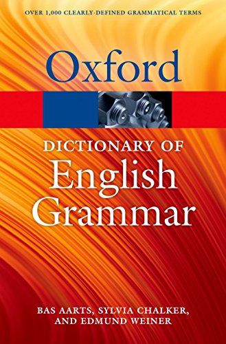 Red cover of "The Oxford Dictionary of English Grammar," second edition.