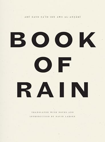 Book cover with the title Book of Rain in large black sans-serif font.