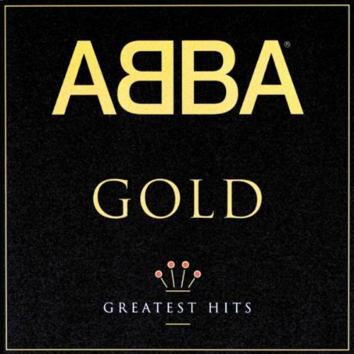 ABBA Gold: Greatest Hits CD cover with gold text on black background.