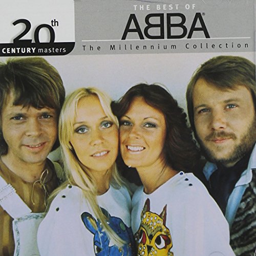 ABBA band members portrait on a CD cover, “Millennium Collection”.