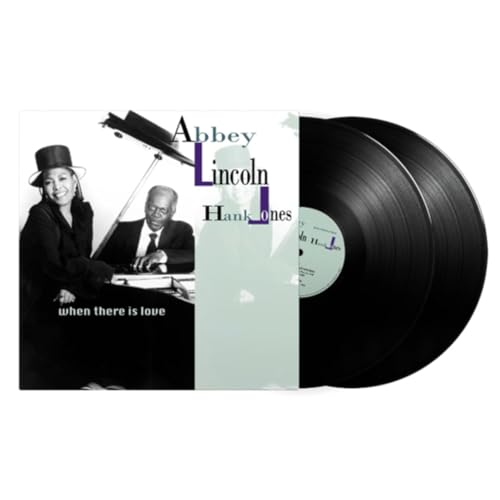 Abbey Lincoln and Hank Jones vinyl record with black cover and discs.