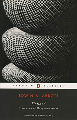 Penguin Classics edition of “Flatland” with abstract geometric cover art.
