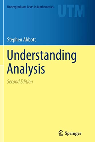Book cover: "Understanding Analysis" by Stephen Abbott, second edition.