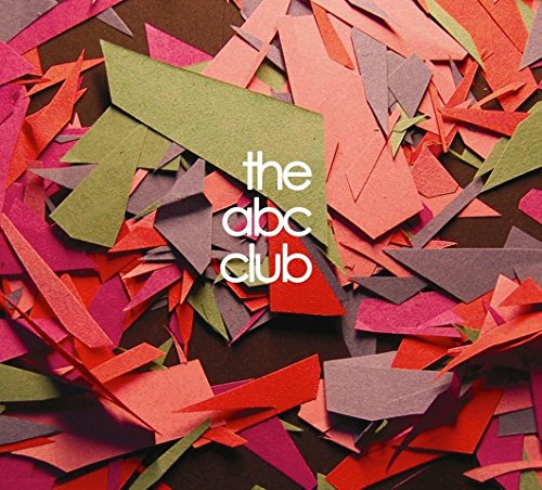 Album cover with "the abc club" text amidst scattered red, pink, and green paper fragments.