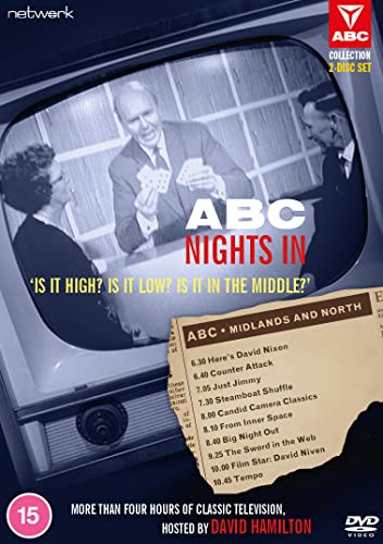 DVD cover for "Abc Nights In" featuring David Hamilton and a vintage TV.