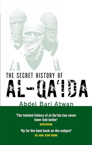 Book cover: "The Secret History of Al-Qa'ida" by Abdel Bari Atwan, with faces.