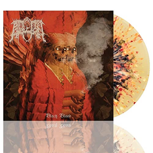 Abduction - Black Blood" vinyl record with skull and splatter effect disc.