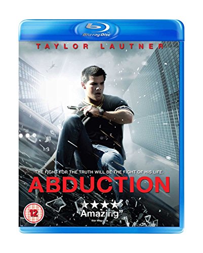 Blu-ray cover for "Abduction" featuring Taylor Lautner in a dramatic pose.