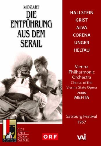 DVD cover for Mozart’s “Abduction From Seraglio” opera, 1967 Salzburg Festival.
