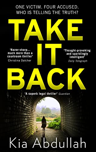 Book cover: "Take It Back" with a tunnel and lone figure.