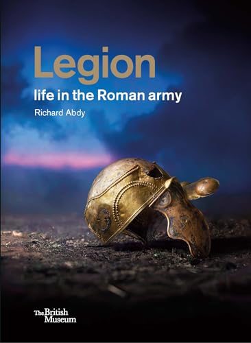 Book cover featuring a gold Roman helmet on dark ground against a cloudy sky.
