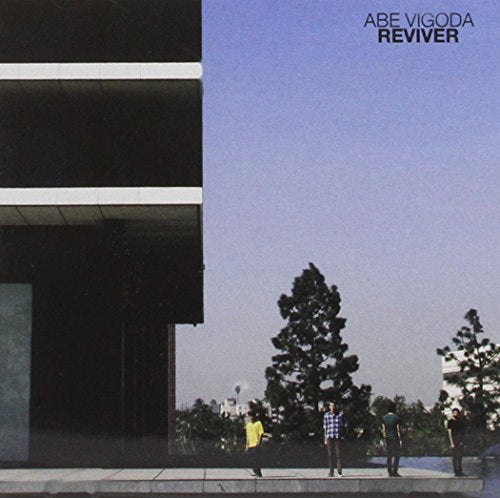 CD cover for Abe Vigoda’s “Reviver” featuring a building and people.