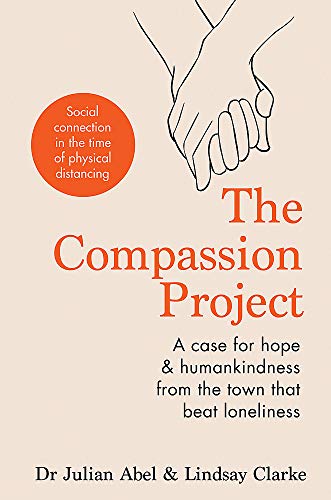 Book cover with sketched hands holding, title “The Compassion Project.”