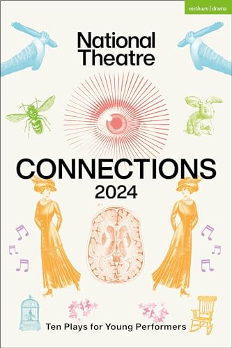 Book cover for National Theatre Connections 2024 featuring illustrated icons on a cream background.