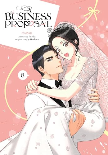 Manga cover: couple in wedding attire, romantic illustration, volume 8.