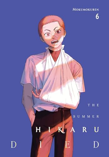 Manga volume cover: boy with injured arm, blue and orange tones.