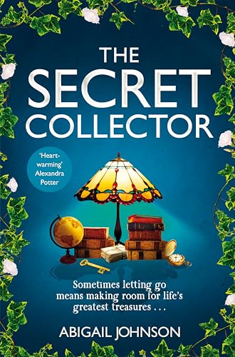Book cover featuring a stained glass lamp, books, a globe, and a key.