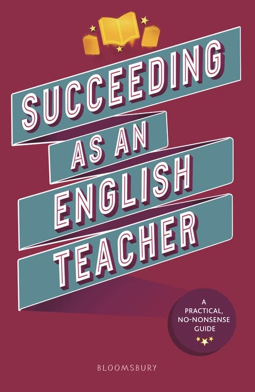 Book cover: “Succeeding as an English Teacher” with open book illustration.