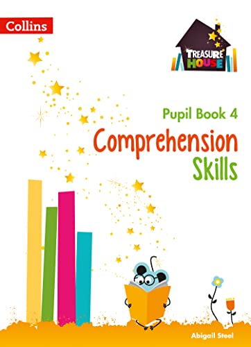 Pupil book cover: "Comprehension Skills," colorful illustration, reading mouse.