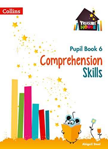 Collins "Comprehension Skills Pupil Book 6" cover with illustrated house and reading animal.