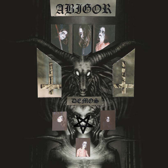 Black vinyl record of Abigor demos from 1993-1994, barcode visible.