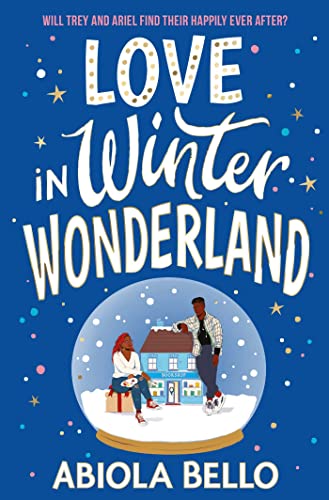 Book cover featuring a snow globe with two people and a bookstore inside.