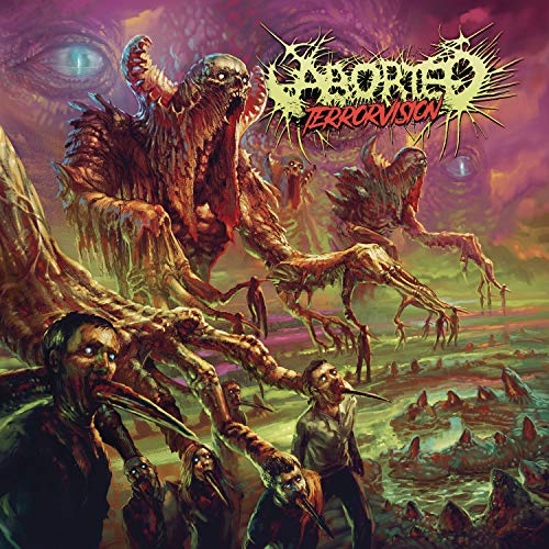 CD cover for Aborted’s “TerrorVision” featuring grotesque, monstrous figures.