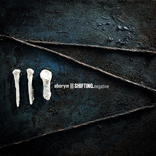 Dark album cover with bones and the band name "Aborym" and title.