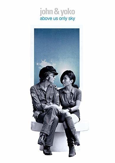 DVD cover featuring John Lennon and Yoko Ono seated against a blue sky.