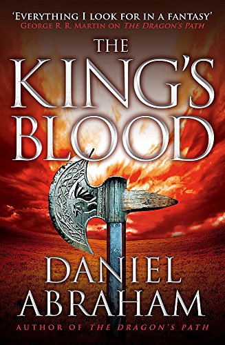 Book cover with a battle axe against a fiery red sky and dark landscape.