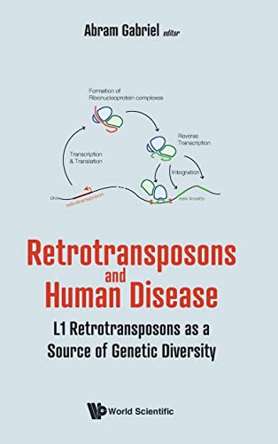 Book cover: “Retrotransposons and Human Disease” with a DNA graphic.