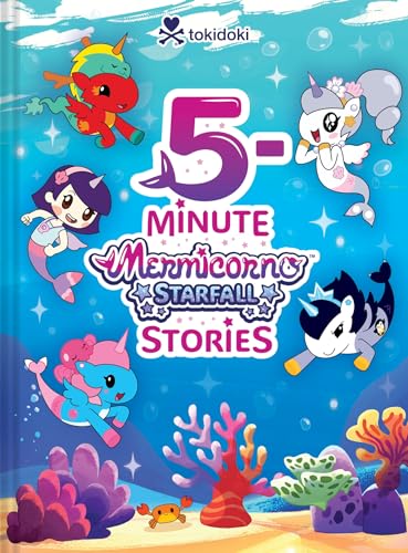 Book cover featuring colorful mermaid-unicorn hybrids and underwater scenery.