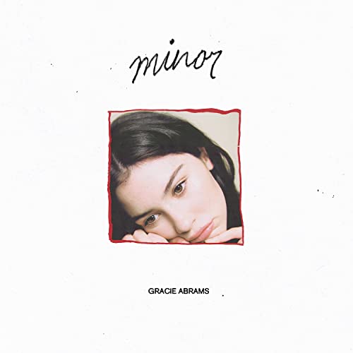Album cover for Gracie Abrams’ “minor” featuring a portrait of the artist.