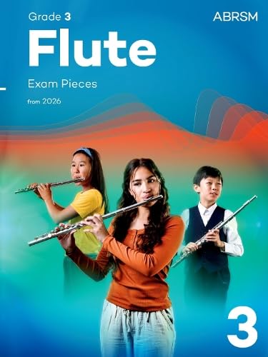 ABRSM Grade 3 flute exam pieces book cover with young musicians.