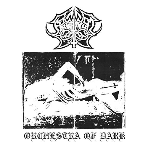 CD cover for Abruptum’s “Orchestra Of Dark” with dark, gothic imagery.