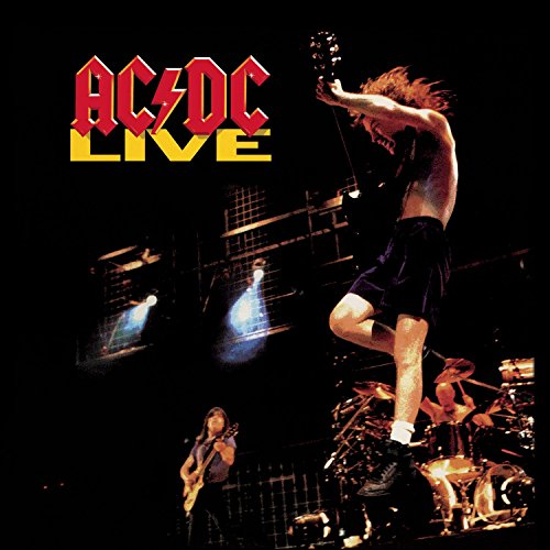 AC/DC Live '92 album cover featuring Angus Young performing onstage.