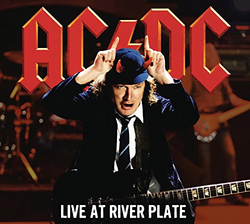 AC/DC album cover featuring Angus Young in a school uniform.