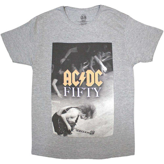 Black AC/DC t-shirt featuring Angus Young performing on stage, size XX-Large.