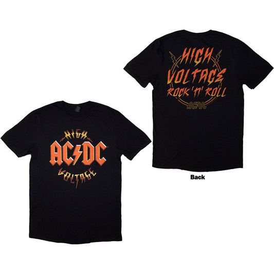 Black AC/DC t-shirt with back print, size XXX-Large.
