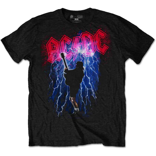 Black AC/DC t-shirt, size X-Large, featuring "Thunderstruck" design.