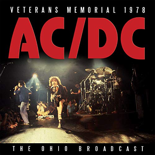 AC/DC “Veterans Memorial 1978” CD cover with band performing on stage.