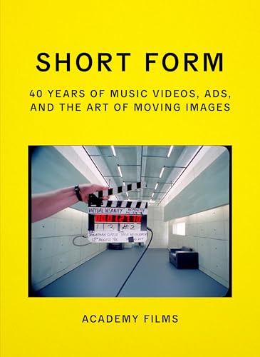Yellow book cover with a film clapperboard and title "Short Form.