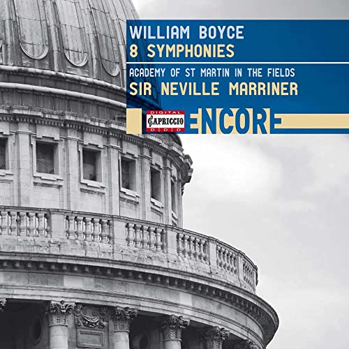 CD cover for William Boyce’s 8 Symphonies, featuring a building.