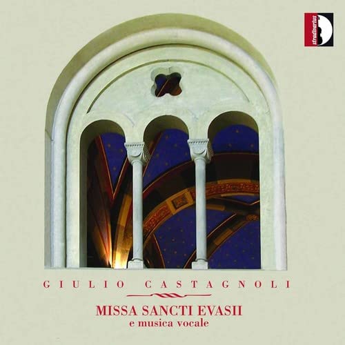 CD cover: arched stone window with red and blue interior details.