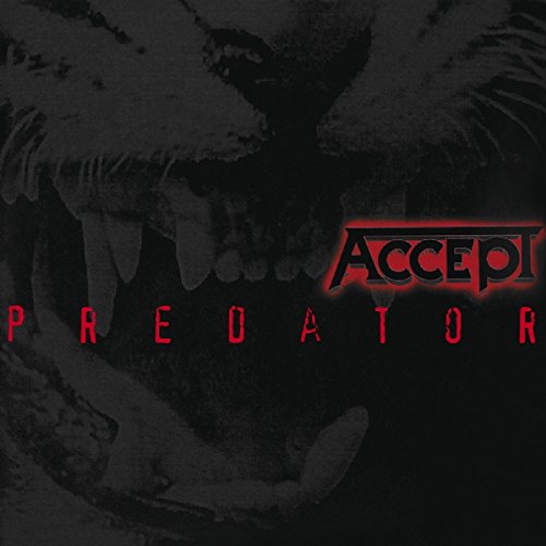 Album cover featuring a close-up of a predator's jaws with Accept Predator text overlay.