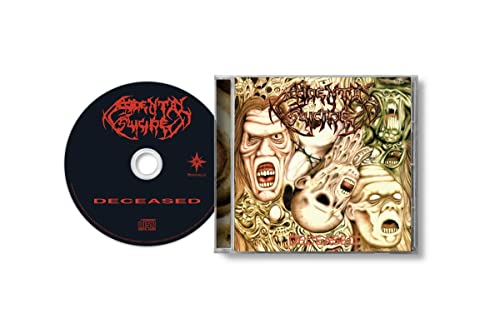 CD case open with disc, featuring grotesque, screaming faces artwork.