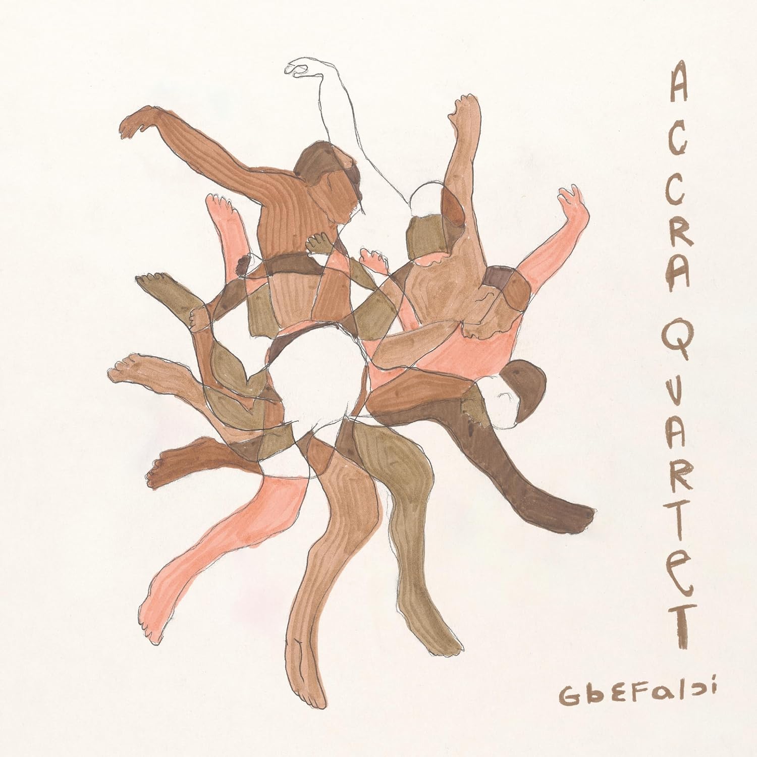 Vinyl record cover with abstract illustration of dancing figures.