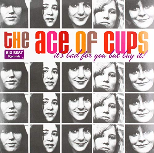 Vinyl cover featuring a grid of black and white portraits of women.