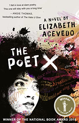 Book cover featuring a young Black woman with colorful, abstract art.